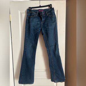 Wrangler Dark Blue Women's Junior Bootcut Flare Jeans